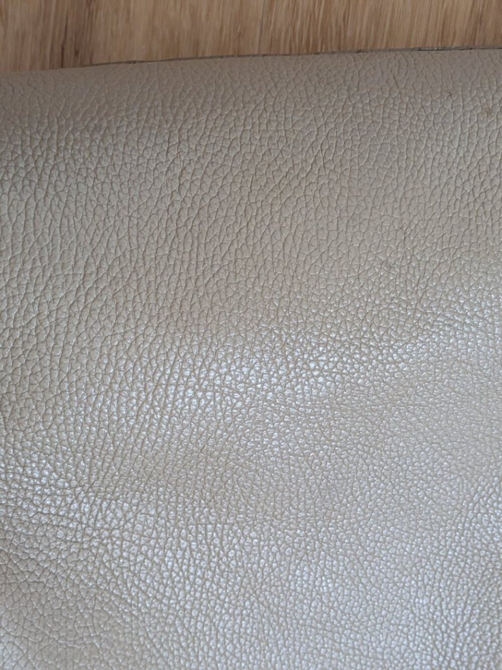 Cuyana Leather Tote Bag Taupe Pebbled Minimalist Shoulder Bag Work Everyday READ - Picture 12 of 16